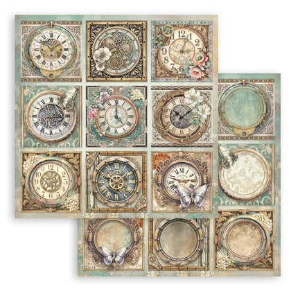 Bedrucktes Scrapbooking-Pad für Kunst und Handwerk 10 Blatt cm 30,5x30,5 (12"x12") - Gardens of Time