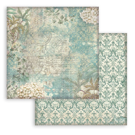 Bedrucktes Scrapbooking-Pad für Kunst und Handwerk 10 Blatt cm 30,5x30,5 (12"x12") Hintergründe - Gardens of Time