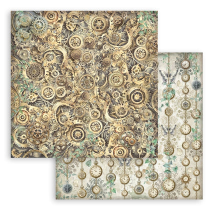 Bedrucktes Scrapbooking-Pad für Kunst und Handwerk 10 Blatt cm 30,5x30,5 (12"x12") Hintergründe - Gardens of Time