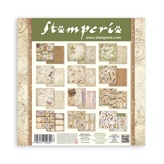 Scrapbooking Bedrucktes Pad für Kunst und Basteln 10 Blatt cm 30,5x30,5 (12"x12") - Rundum