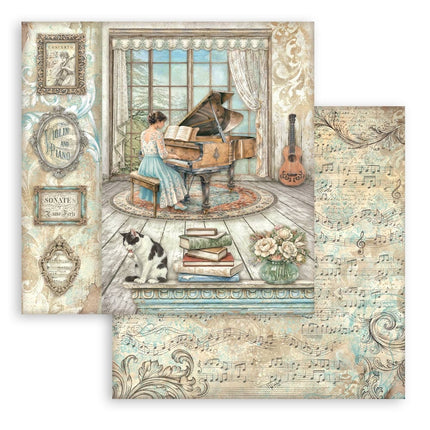 Scrapbooking-Druckblock für Kunst und Handwerk 10 Blatt cm 30,5x30,5 (12"x12") - Symphony