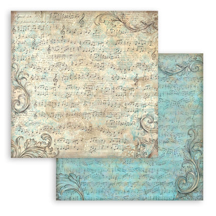 Scrapbooking-Druckblock für Kunst und Handwerk 10 Blatt cm 30,5x30,5 (12"x12") Hintergründe - Symphony