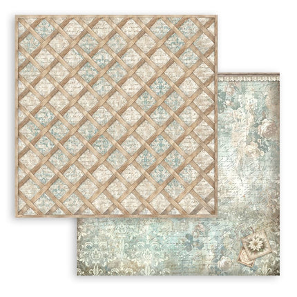 Scrapbooking Printed Pad for Art and Craft 10 sheets cm 30,5x30,5 (12"x12") Backgrounds - White Christmas