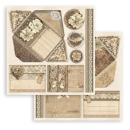 Papierblock 30,5x30,5 cm - 10 Blatt - Old Lace
