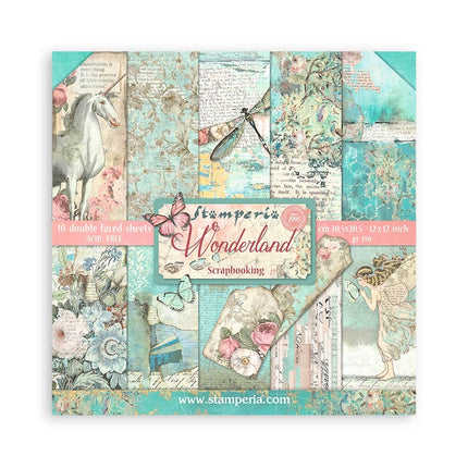 Papierblock 30,5x30,5 cm - 10 Blätter - Wonderland