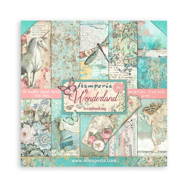 Papierblock 30,5x30,5 cm - 10 Blätter - Wonderland