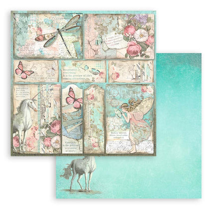 Papierblock 30,5x30,5 cm - 10 Blätter - Wonderland