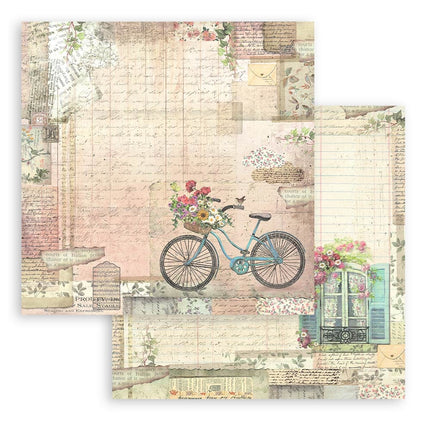 Papierblock 30,5x30,5 cm - 10 Blatt - Garten