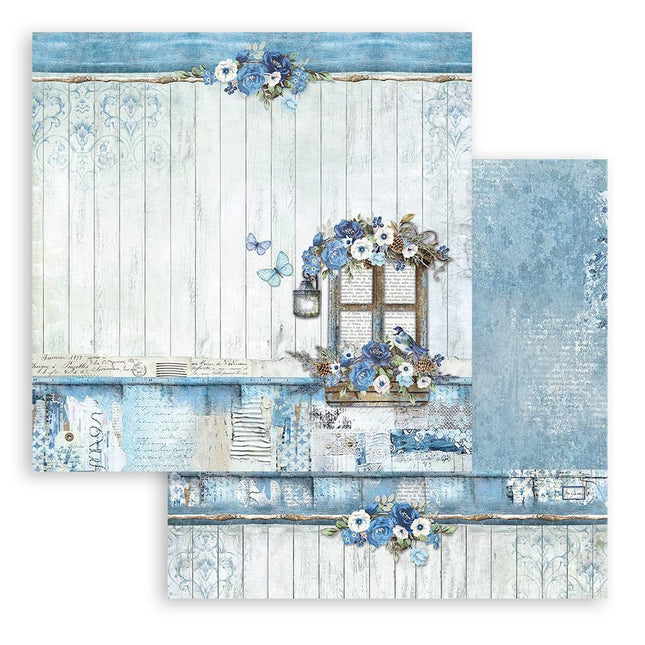 Papierblock 30,5x30,5 cm - 10 Blatt - Blue Land