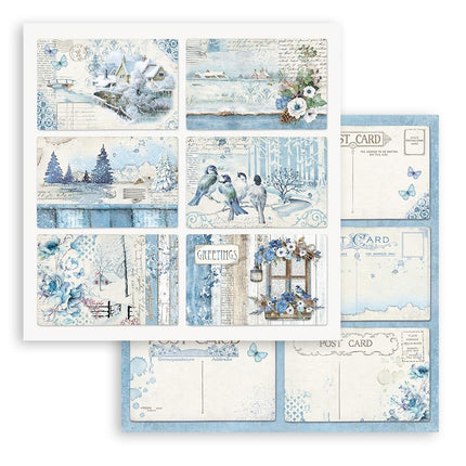 Papierblock 30,5x30,5 cm - 10 Blatt - Blue Land