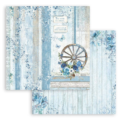 Papierblock 30,5x30,5 cm - 10 Blatt - Blue Land
