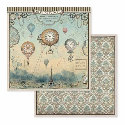 Paperpad Voyages Fantastiques Dubbelzijdig - 30,5x30,5 cm - 10 vellen
