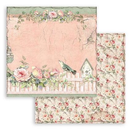 Papierblock 30,5x30,5 cm - 10 Blatt - House of Roses