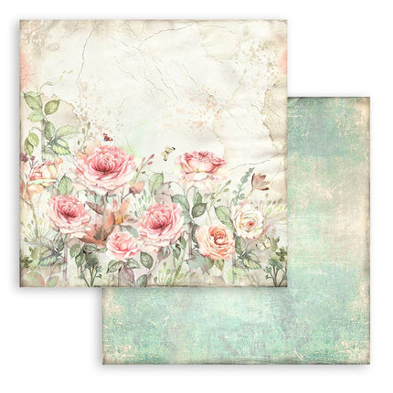 Papierblock 30,5x30,5 cm - 10 Blatt - House of Roses