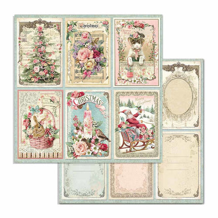 Paperpad Pink Christmas - 30,5x30,5 cm - 10 vellen