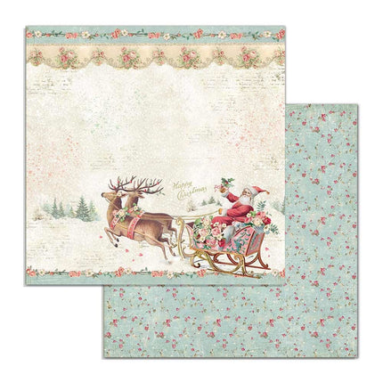 Paperpad Pink Christmas - 30,5x30,5 cm - 10 vellen