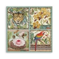 Beidseitiges Scrapbook-Papier - Amazonia quadratische Anhänger