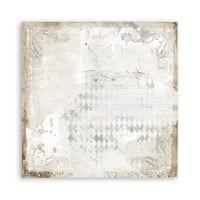 Beidseitiges Scrapbook-Papier - Romantic Journal Brief und Uhr