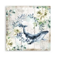 Beidseitiges Scrapbook-Papier - Romantic Sea Dream Wal