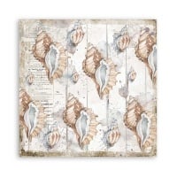 Beidseitiges Scrapbook-Papier - Romantic Sea Dream Muscheln