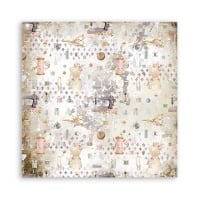Beidseitiges Scrapbook-Papier - Romantic Threads Textur