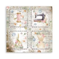 Beidseitiges Scrapbook-Papier - Romantic Threads Karten