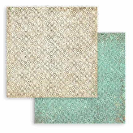 Papierblock 20,3x20,3 cm - 10 Blatt - Hintergrundauswahl - Brocante Antiques