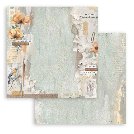 Papierblok 20,3x20,3 cm - 10 vellen - Create Happiness Secret Diary