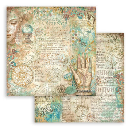 Papierblock 20,3x20,3 cm - 10 Blätter - Fortune