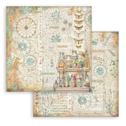 Papierblock 20,3x20,3 cm - 10 Blätter - Fortune