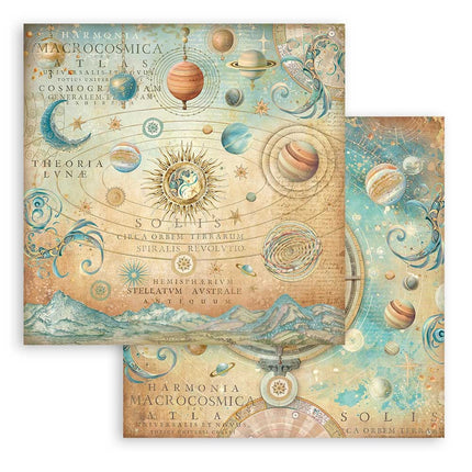 Papierblock 20,3x20,3 cm - 10 Blätter - Fortune