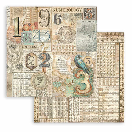 Papierblock 20,3x20,3 cm - 10 Blätter - Fortune