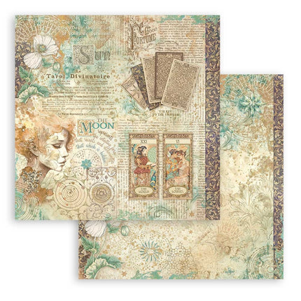 Papierblock 20,3x20,3 cm - 10 Blätter - Fortune