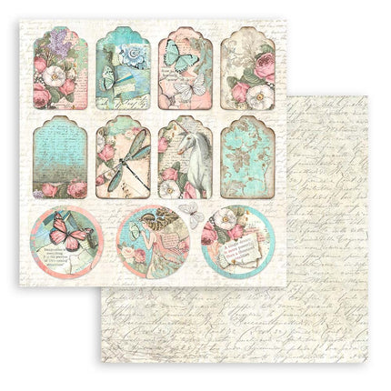 Papierblock 20,3x20,3 cm - 10 Blätter - Wonderland
