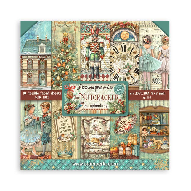 Papierblock 20,3x20,3 cm - 10 Blätter - Der Nussknacker