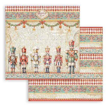 Papierblock 20,3x20,3 cm - 10 Blätter - Der Nussknacker