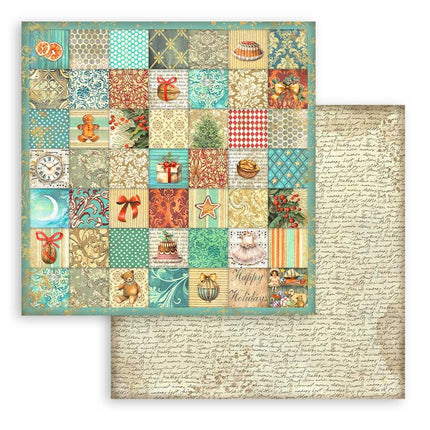 Papierblock 20,3x20,3 cm - 10 Blätter - Hintergrundauswahl - Der Nussknacker