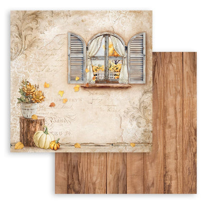 Papierblock 20,3x20,3 cm - 10 Blatt - Goldene Harmonie