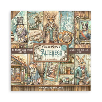 Papierblock 20,3x20,3 cm - 10 Blätter - Alterego