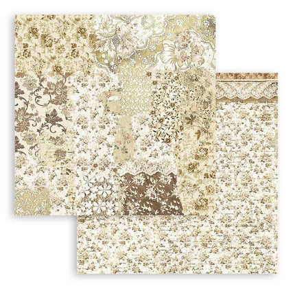 Papierblock 20,3x20,3 cm - 10 Blatt - Old Lace