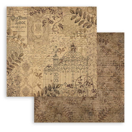 Papierblock 20,3x20,3 cm - 10 Blatt - Old Lace