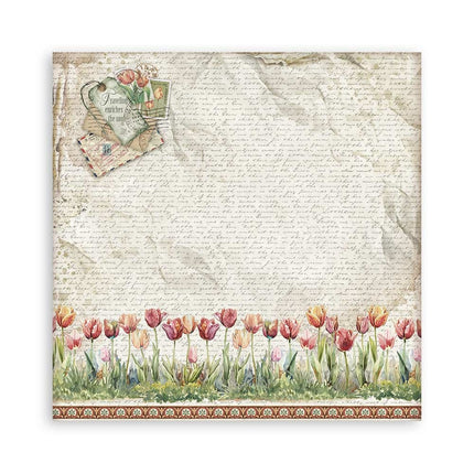 Papierblock 20,3x20,3 cm - 10 Blätter - Art of Travelling