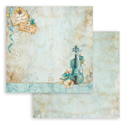 Papierblock 20,3x20,3 cm - 10 Blatt - Masquerade