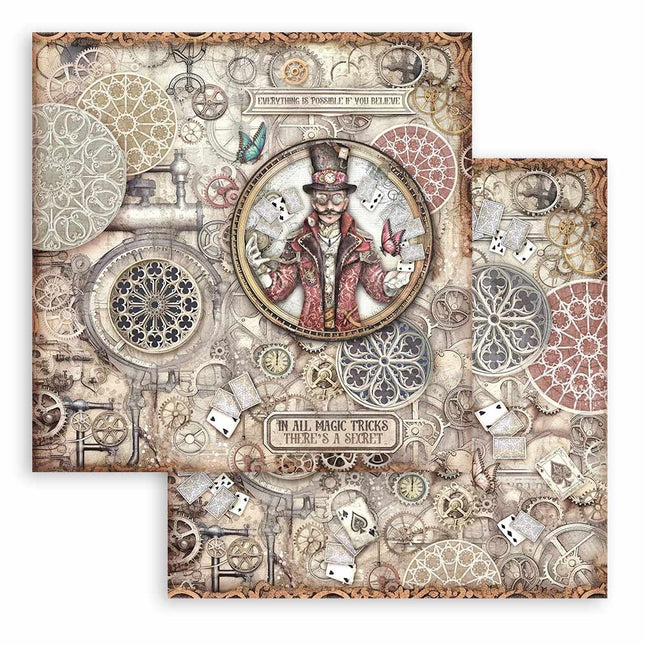 Papierblock 20,3x20,3 cm - 10 Blätter - Meister der Magie