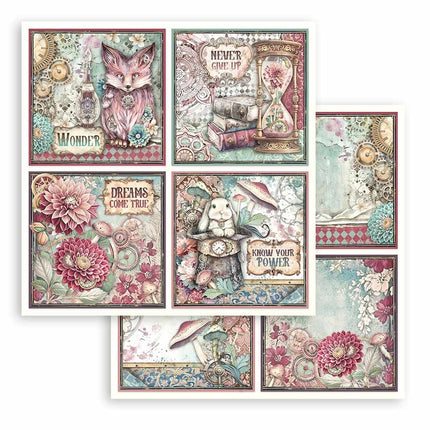 Papierblock 20,3x20,3 cm - 10 Blätter - Meister der Magie
