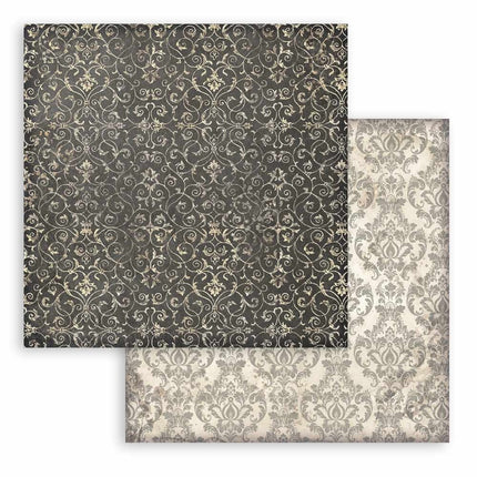 Papierblock 20,3x20,3 cm - 10 Blätter - Hintergrundauswahl - Meister der Magie