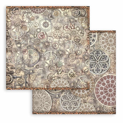 Papierblock 20,3x20,3 cm - 10 Blätter - Hintergrundauswahl - Meister der Magie