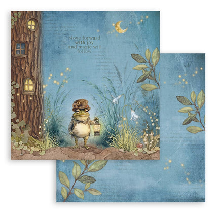 Papierblock 20,3x20,3 cm - 10 Blatt - Hidden Grove