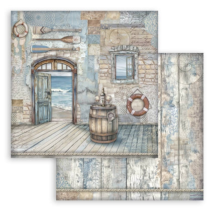 Papierblock 20,3x20,3 cm - 10 Blatt - Silent Sea