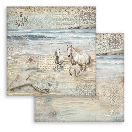 Papierblock 20,3x20,3 cm - 10 Blatt - Silent Sea
